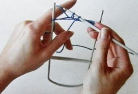 Вязание на вилке