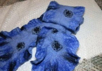 Как свалять шарф с воланами?