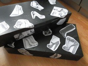 Хранение обуви. Декор коробок