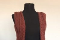 Жилет спицами схема
