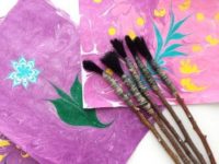 Кисти для техники Эбру своими руками