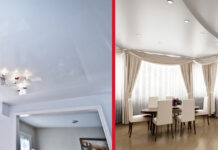 Преимущества натяжных потолков перед гипсокартонными Преимущества натяжных потолков перед гипсокартонными