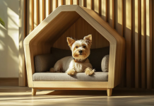 Домик для собаки из подручных материалов – просто и красиво