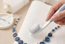 Как бережно почистить колье с сапфирами перед важным мероприятием, не повредив хрупкие ювелирные закрепки